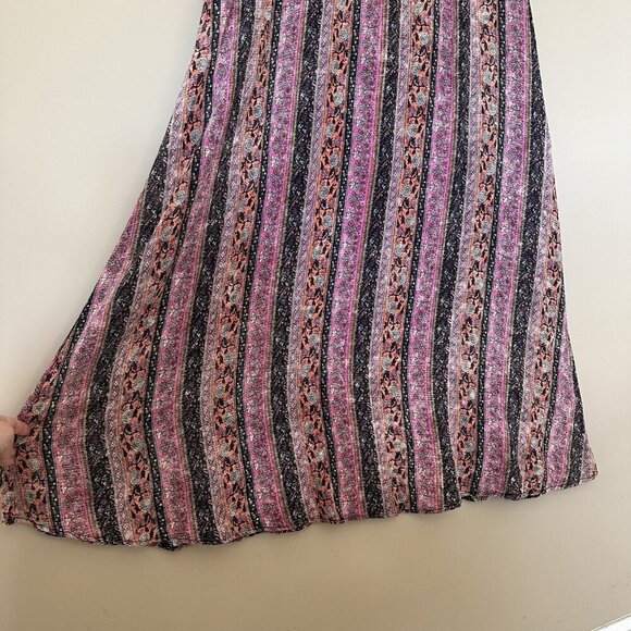 Soft Surroundings Boho Long Sleeve Maxi Dress Women M Earthy Esperanza Hippie - Picture 7 of 12